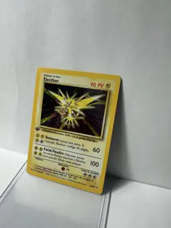 1st Edition French Zapdos Electhor 1999 Pokemon TCG Base Holo 16/102 - Image 2