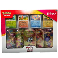 New Pokemon Scarlet & Violet 151 5x Mini Tins Costco Fast Shipping 10 Packs - Image 1