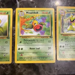 Pokemon TCG Victreebel Bellsprout Weepinbell Jungle Non-Holo - Image 3