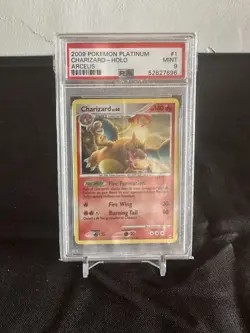 2009 POKEMON PLATINUM ARCEUS #1 CHARIZARD-HOLO PSA 9 - Image 1