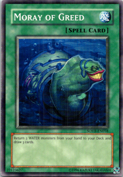 Moray of Greed SOVR-EN058 Yu-Gi-Oh! Unlimited Light Play - Image 1