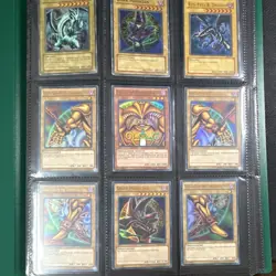 Yu-Gi-Oh! TCG Konami Lot Dark Magician, Blue-Eyes, Exodia, Slifer, Binder - Image 1