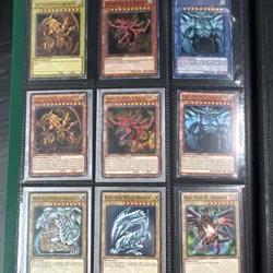 Yu-Gi-Oh! TCG Konami Lot Dark Magician, Blue-Eyes, Exodia, Slifer, Binder - Image 2