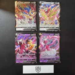 Pokemon TCG - V Card 4-Card Lot - Ultra Rare Holo - NM - Image 1