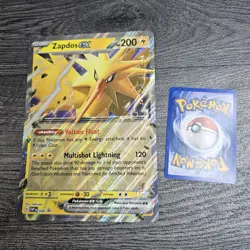 Pokemon TCG SVP049 Zapdos EX Jumbo Oversized Black Star Promo Card - Image 1