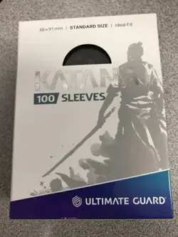Katana 100ct Black Standard Size Card Sleeves Factory Sealed - Image 1