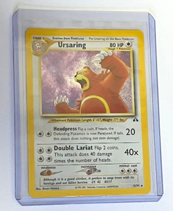 Ursaring Pokemon TCG 2001 Neo Discovery 15/75 Holo Rare Card Unlimited Vintage - Image 1
