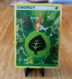 Pokemon TCG Grass Energy Holo Card 105/110 Holon Phantoms (MP) - Image 2