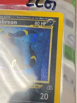 Pokemon Card Umbreon 13/75 Neo Discovery Holo Swirl Vintage 2CG - Image 3