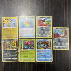 Pokemon TCG Bundle 7 Cards Pokemon GO Mixed Holo Common Uncommon Rare - Image 1