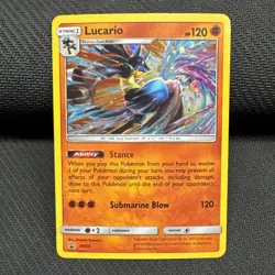 Lucario - SM54 - Pokemon Sun & Moon Promo Holo Rare Card NM - Image 1