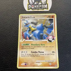 Lucario GL 8/111 HP Holo Rare Rising Rivals 2009 Pokemon Card - Image 1