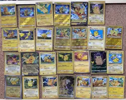 Pokemon TCG Pikachu Bundle 27 Cards No Duplicates - Image 1