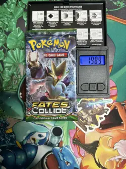 Pokemon TCG Fates Collide Booster Pack of 10 Cards Factory Sealed Mega Alakazam - Image 1