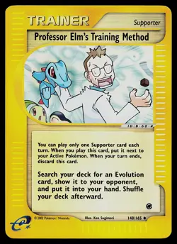 Pokemon Card - Professor Elm's Training Method Expedition 148/165 Reverse Holo - Image 1