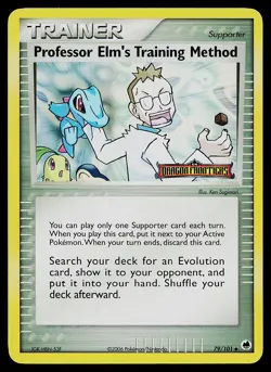 Pokemon Card - Professor Elm's Training Method Dragon Frontiers 79/101 Reverse - Image 1