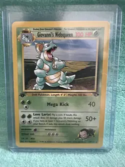 Pokemon Card - Giovanni's Nidoqueen Gym Challenge 23/132 Rare 1st Edition - Image 1