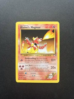 Pokemon Card Gym Heroes Blaine's Magmar 37/132 WOTC - Image 1