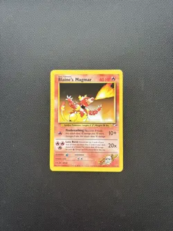 Pokemon Card Gym Heroes Blaine's Magmar 37/132 WOTC - Image 3