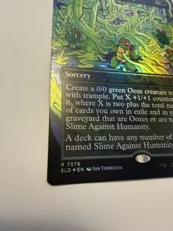 Magic: The Gathering Slime Against Humanity Secret Lair Foil Rare Green Sorcer - Image 2
