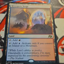 Magic: The Gathering Riverpyre Verge Rare Land DFT Blue Red 260 Regular Titus L… - Image 1