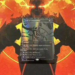 Staff of Compleation NM (Oil Slick Raised Foil) - Phyrexia: All Will Be One MTG - Image 1