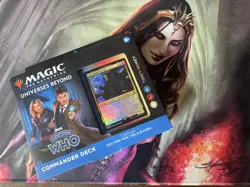 MTG UNIVERSES BEYOND: DOCTOR WHO - TIMEY-WIMEY COMMANDER DECK NEW SEALED 195166228815 - Image 1