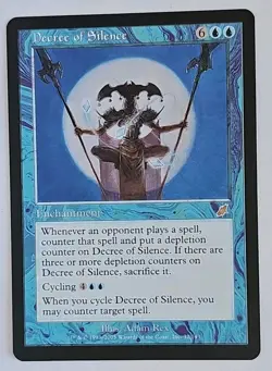 Mtg 🔥🔥 Decree of Silence 🔥🔥 Scourge MT/NM 🌟RARE🌟 Magic The Gathering - Image 1
