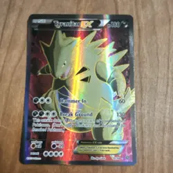 Pokemon Tyranitar EX 91/98 XY Ancient Origins Ultra Rare Full Art Holo 180 HP - Image 1