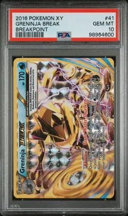 2016 POKEMON XY BREAKPOINT #41 GRENINJA BREAK PSA 10 - Image 1