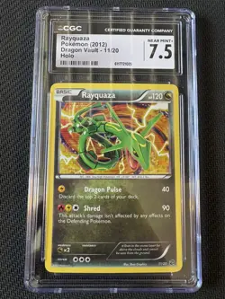 Pokemon 2012 Rayquaza Holo Rare Dragon Vault 11/20 Dragon CGC 7.5 MINT+ 1:44 - Image 1