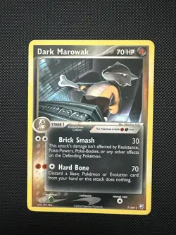 Pokemon Dark Marowak 7/109 NM EX Team Rocket Returns TCG Rare Card - Image 1