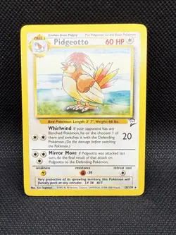 Pokemon TCG Pidgeotto Rare Base Set 2 28/130 M/NM - Image 1