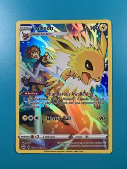 Pokemon TCG Jolteon TG04/TG30 Brilliant Stars Trainer Gallery Art Rare LP B - Image 1