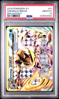 2016 POKEMON XY BREAKPOINT #41 GRENINJA BREAK PSA 10 - Image 1