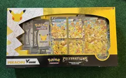 Pokemon Celebrations 25th Anniversary Pikachu V-union Premium Playmat Collection - Image 1