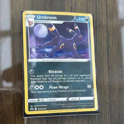 🌀SWIRL🌀Umbreon SWSH129 Sword & Shield Promo Holo Pokemon TCG Card - Image 1