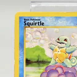 Pokemon Squirtle 63/102 BS Base Set Unlimited Vintage 1999 Crease - Image 2