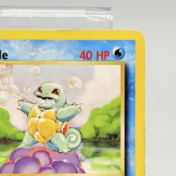 Pokemon Squirtle 63/102 BS Base Set Unlimited Vintage 1999 Crease - Image 3