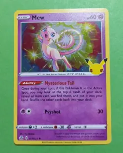 Mew 011/025 Celebrations Holo Pokemon, LP - Image 1