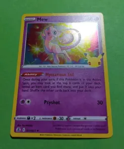 Mew 011/025 Celebrations Holo Pokemon, LP - Image 2