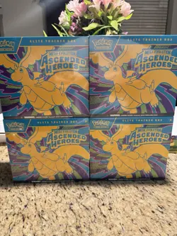 Pokemon TCG: Ascended Heroes Lot. 4 ETB, 5 Mini Tins, 1 Pin Collection. SEALED - Image 2