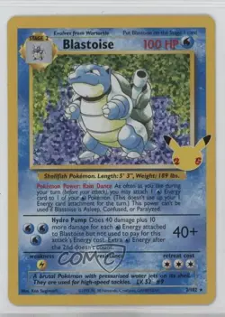 Blastoise () Holo Pokemon Celebrations Classic Collection #2/102 - Image 1