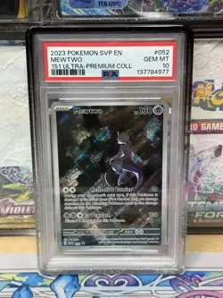 2023 Pokemon SVP EN Mewtwo #052 Promo 151 Ultra Premium Collection PSA 10 - Image 1