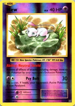 Pokemon TCG XY Evolutions MEW Holo Rare 53/108 NM (SKU 1-4) - Image 1