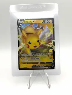Pokemon TCG - Pikachu V 043/185 - Ultra Rare - Battle Academy Stamp - Full Art - Image 1