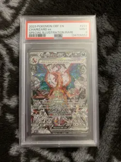 2023 Charizard EX Pokemon Obsidian Flame 223/197 Special Illustration Rare PSA 9 - Image 1