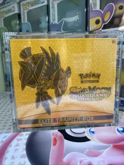 Pokemon - Sun & Moon Guardians Rising ETB Sealed With Acrylic Case - Image 1