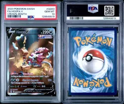 2023 POKEMON SWORD AND SHIELD CROWN ZENITHFULL ART/HOOPA V GG53 PSA 10 - Image 1