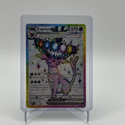 Pokemon TCG Espeon ex 175 Prismatic Evolutions Premium Figure Collection Promo - Image 1